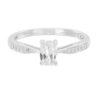 Bague en argent et Goshénite