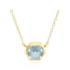 Collier en argent et Topaze bleu ciel