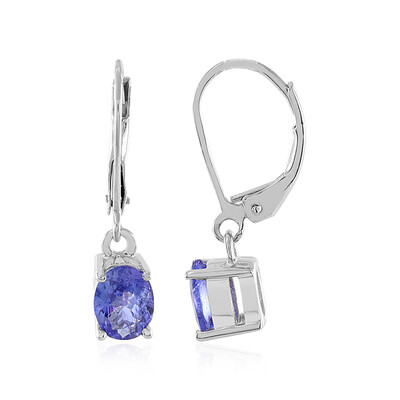 Boucles d'oreilles en argent et Tanzanite