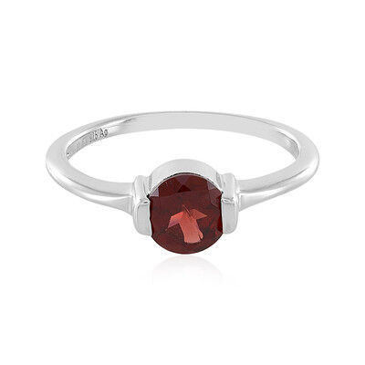 Bague en argent et Grenat du Mozambique