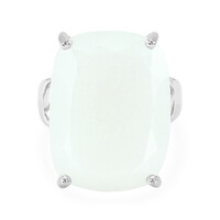 Bague en argent et Pierre de Lune blanche
