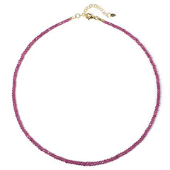 Collier en argent et Rubis de Madagascar