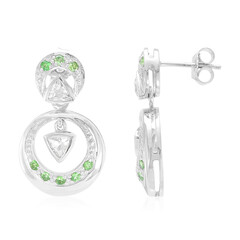 Boucles d'oreilles en argent et Goshénite