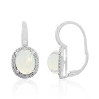 Boucles d'oreilles en argent et Opale Welo