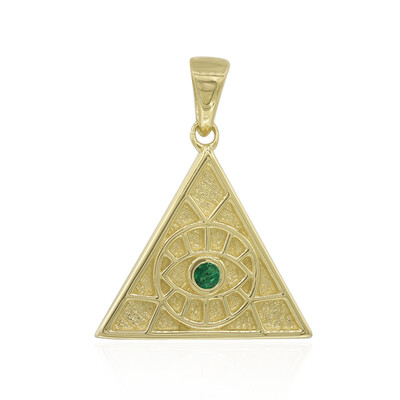 Pendentif en argent et Emeraude du Brésil