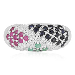 Bague en argent et Rubis