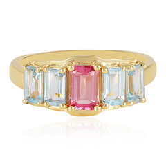 Bague en argent et Tourmaline rose