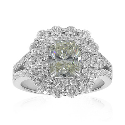 Bague en platine et Diamant SI2 jaune (CIRARI)