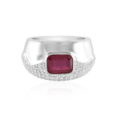 Bague en argent et Rubis de Madagascar (de Melo)
