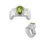 Bague en argent et Péridot (de Melo)
