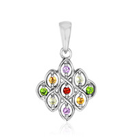 Pendentif en argent et Diopside de Russie