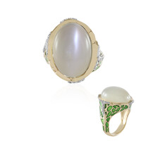 Bague en argent et Pierre de Lune blanche (Adela Silber)