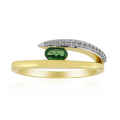 Bague en or et Tsavorite du Kenya AAA