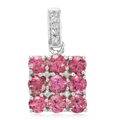 Pendentif en argent et Tourmaline rose