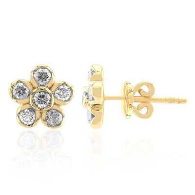 Boucles d'oreilles en or et Diamant SI1 (G) (Annette)