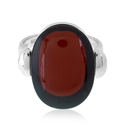Bague en argent et Ambre baltique (dagen)