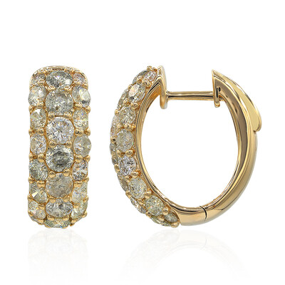 Boucles d'oreilles en or et Diamant fancy SI2 (CIRARI)