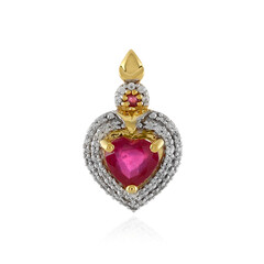 Pendentif en argent et Rubis de Madagascar