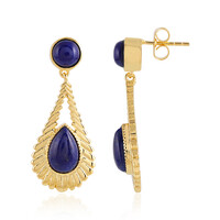 Boucles d'oreilles en laiton et Lapis-Lazuli (Juwelo Style)