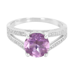 Bague en argent et Fluorite d'Espagne