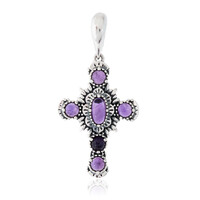Pendentif en argent et Améthyste de Zambie (Desert Chic)