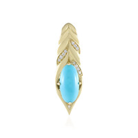 Pendentif en or et Turquoise Sleeping Beauty (de Melo)