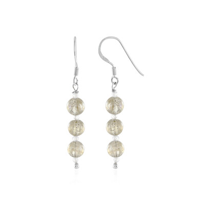 Boucles d'oreilles en argent et Labradorite