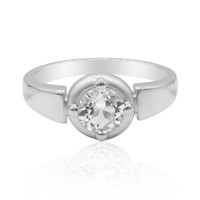 Bague en argent et Topaze blanche