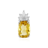 Pendentif en argent et Citrine