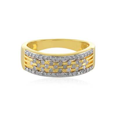 Bague en argent et Diamant I4 (J)