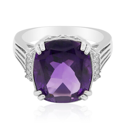 Bague en argent et Améthyste du Maroc