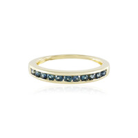Bague en or et Saphir bleu