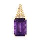 Pendentif en or et Améthyste de Zambie (de Melo)