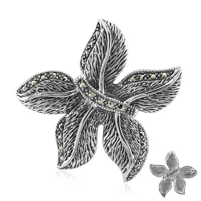 Broche en argent et Marcassite (Annette classic)