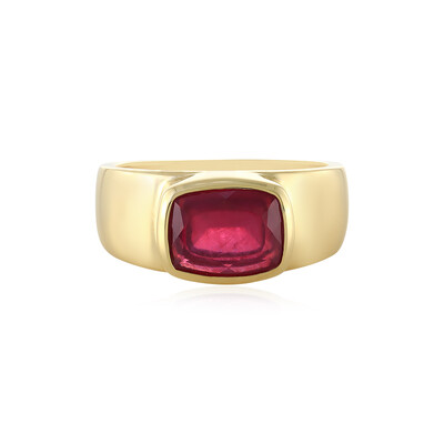 Bague en argent et Rubis de Madagascar