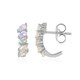 Boucles d'oreilles en argent et Opale Welo
