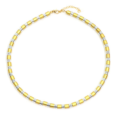 Collier en argent et Hématite dorée