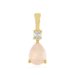 Pendentif en argent et Quartz rose
