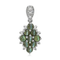 Pendentif en argent et Alexandrite œil-de-chat
