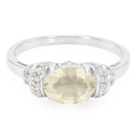 Bague en argent et Orthose
