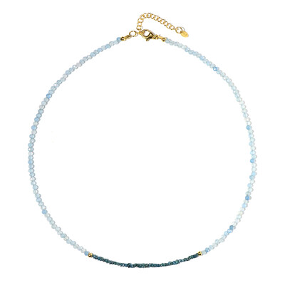 Collier en argent et Aigue-marine