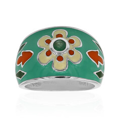 Bague en argent et Emeraude du Brésil (TPC)
