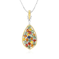 Collier en argent et Saphir bleu (Dallas Prince Designs)