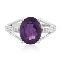 Bague en argent et Améthyste
