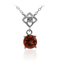 Collier en argent et Topaze mandarine