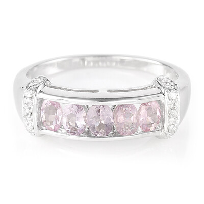 Bague en argent et Tourmaline cuprifère rose