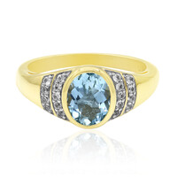 Bague en or et Aigue-marine de Medina