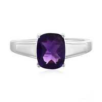 Bague en argent et Améthyste de Zambie