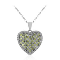 Collier en argent et Péridot de Birmanie
