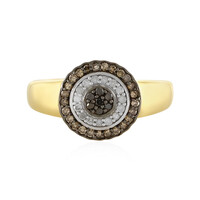 Bague en argent et Diamant champagne I4